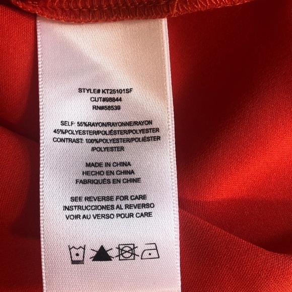 Kut from the Kloth Red Sleeveless Mesh/Fabric Blouse Medium - Picture 12 of 13